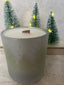 Blue Spruce & Mistletoe fine fragrance oil candle