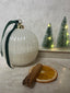Christmas Snow white bauble Orange Clove Cinnamon & Pine